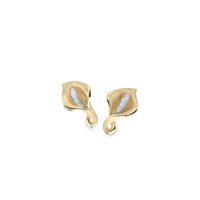 Ohrringe Annamaria Cammilli Dame Calla in Gelbgold Diamante 0.1 Ct GOR0277U - GOR0277U